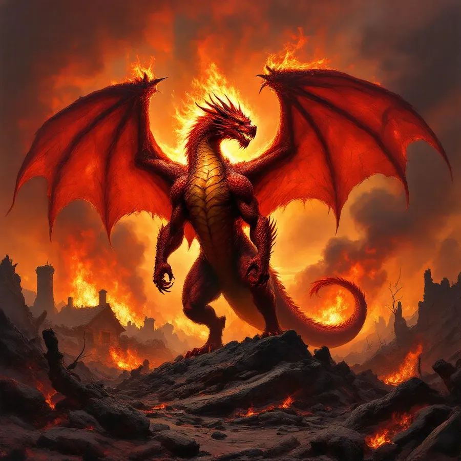 Ember Tyrant (young red dragon)